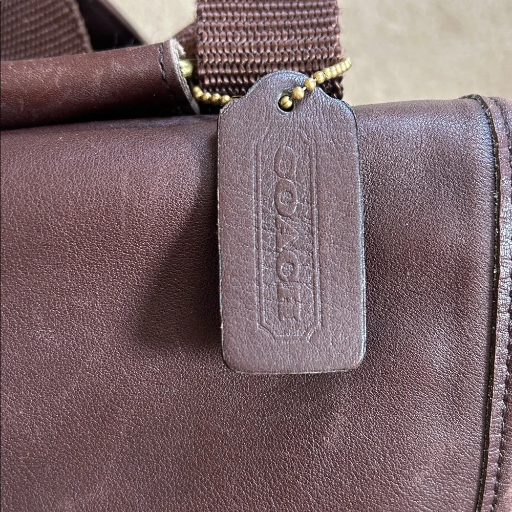 Coach Brown Leather Backpack - Picture 5 of 17